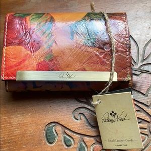Patricia Nash small leather coin wallet purse